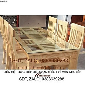 Bộ bàn ghế ăn 2 tầng gỗ Sồi Nga Giá rẻ, hàng đẹp được nhiều khách sử dụng