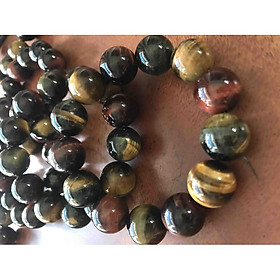 Vòng đeo Tay Nam ĐÁ MẮT HỔ MIX ĐẸP THIÊN NHIÊN 16mm ĐÚNG CUNG SANH NAM TẤT CẢ CÁC MỆNH ĐEO ĐẸP TAY ạ