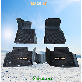 Thảm lót sàn xe ô tô 2 lớp BMW 3 Series New 320i/ 330i 2019-2024+nhãn hiệu Macsim 3W chất liệu nhựa TPE đúc khuôn cao cấp - màu đen