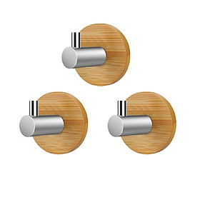 Mua Bộ 3 Móc Dán Tường Bằng Gỗ Siêu Dính  Combo 3 Móc Dán Tường Bằng Gỗ Siêu Chắc