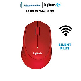 Chuột Wireless Logitech M331 Silent - Màu đỏ Hàng chính hãng