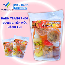 Combo Bánh Tráng Phơi Sương Tóp Mỡ Hành Phi 350G VIETTIN MART