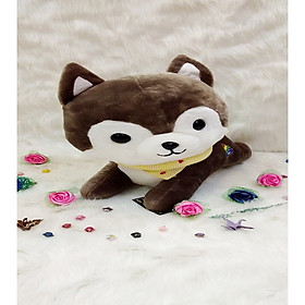 Gấu bông CHÓ NẰM KHĂN LEN MÔNG SHIT 