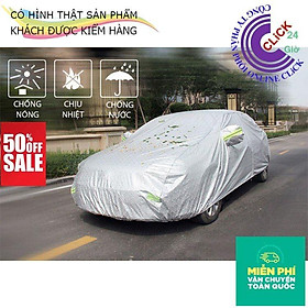 Bạt Phủ Ô Tô Tráng Nhôm - Chống Nắng - Chống Nóng- Chống Mưa- Chống Xước- Kháng Trộm Gương Xe - Hàng Cao Cấp