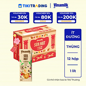Thùng 12 hộp sữa 9 loại hạt Vinamilk Super Nut 1L