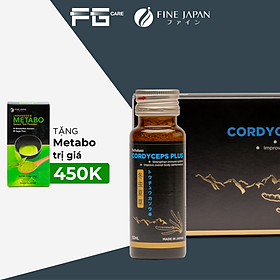 Nước Uống Đông Trùng Hạ Thảo Nhật Bản Tăng Cường Sức Khỏe - Fine Japan Cordyceps Plus Hộp 10 Chai x 50ml