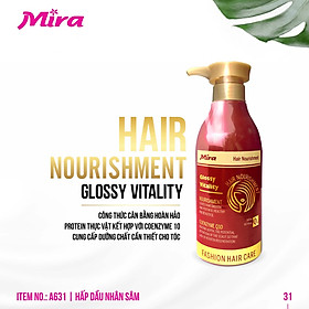 Hấp dầu Mira Hair Nourishment chai 500ml A631