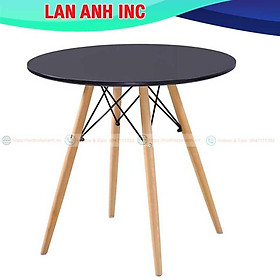 Mua Bàn ăn cafe gỗ tròn đẹp hiện đại nhập khẩu giá rẻ Eames LAB01T