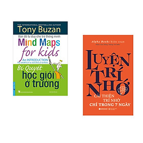 Hình ảnh Combo 2 cuốn sách: Tony Buzan - Bí Quyết Học Giỏi Ở Trường + Luyện Trí Nhớ