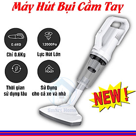 Mua Máy Hút Bụi Cầm Tay Mini Không Dây Đa Năng Sạc Chân Cắm USB Lực Hút 12000Pa 120W   Lõi lọc đạt chuẩn HEPA có thể tái sử dụng nhiều lần   Dung tích khoang chứa lớn 0.53L