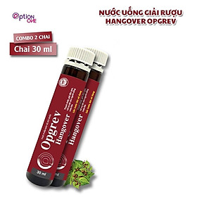 [COMBO 2 CHAI] Nước uống giải rượu, thanh nhiệt - giải độc gan Oprev Hangover, 30ml