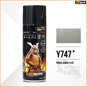Mua Sơn xịt Samurai Kurobushi - MÀU XÁM MỜ  Y747 (400ml)
