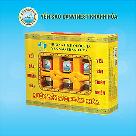 [Hộp 6 lọ] Nước Yến sào Sanvinest Khánh Hòa đóng lọ 70ml