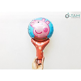 SET 5 Bong bóng trang trí hình Heo Peppa cầm tay
