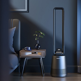 Quạt không lá Xiaomi DAEWOO F10 với khả năng lọc không khí bằng tia UV-C Tiệt trùng không có lỗ Điều khiển cảm ứng độ ồn thấp Không có ba chế độ