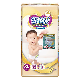 BOBBY TẢ QUẦN CAO CẤP EXTRA SOFT DRY XL50 (TẶNG 6 MIẾNG CÙNG SIZE TRONG GÓI)