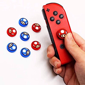 Mua Set 4 núm bọc cần analog joy-con switch nấm mario xanh đỏ giao mầu ngẫu nhiên