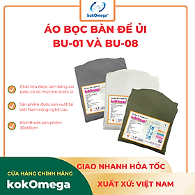 Mua Áo Bọc Bàn Để Ủi Có Mút Kokomega ABU-01 - 30 x 60 Cm (Họa Tiết Ngẫu Nhiên)