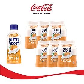 [SALE 25.01] Lốc 24 Chai Nutriboost Thức Uống Từ Sữa Chua Vị Cam 170ml – Giải Khát Ngon, Bổ Dưỡng