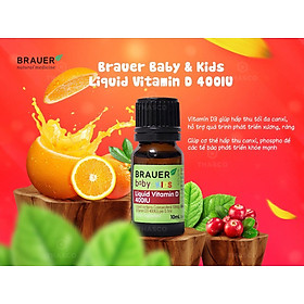 Vitamin D Brauer Úc dành cho trẻ sơ sinh trở lên 10ml