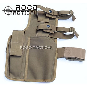 ROCOTACTICAL Quân Sự Molle Cầm Tay Súng Ngắn Bao Súng MP7 Quân Sự Chân Thả Bao Da Dự Phòng Tạp Chí Túi Chiến Đấu Chân Thả Túi Màu Sắc: TÂN