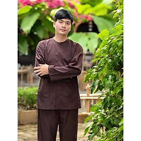 đồ lam đi chùa bà ba nam - Màu nâu