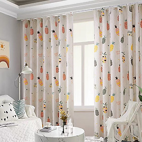 Mua Rèm Vải Khoen Lỗ  Khoen Ri Đô  Rèm Dán TRÁI KHÓM SUMMER Vải Dày Khả Năng Chống Nắng Cao