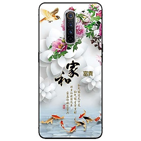 Ốp lưng dành cho Oppo Reno ACE mẫu Chim Cá Nền Hoa Trắng