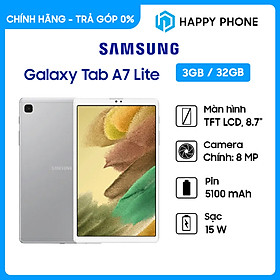 Máy tính bảng Samsung Galaxy Tab A7 Lite LTE SM-T225) - ĐÃ KÍCH HOẠT ĐIỆN TỬ - Hàng Chính Hãng