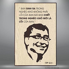 Tranh Treo Tường Bill Gates Trang Trí Văn Phòng Làm Việc Tạo Động Lực