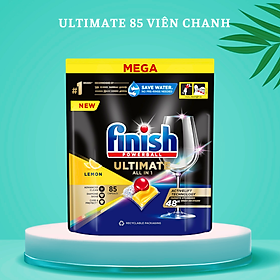 Viên rửa bát Finish Quantum Ultimate 100 tabs loại cao cấp nhất 14 in 1 dùng cho máy rửa bát