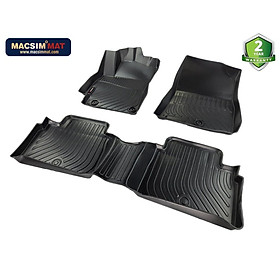 Thảm lót sàn xe ô tô Hyundai Elantra 2017- nay Nhãn hiệu Macsim chất liệu nhựa TPE cao cấp màu đen