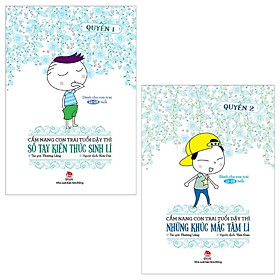 Ảnh bìa Combo Cẩm Nang Con Trai Tuổi Dậy Thì - Quyển 1 Và 2 (Tái Bản 2019) (Bộ 2 Quyển)