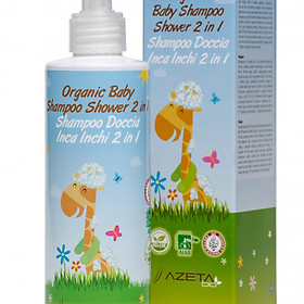 - Dầu tắm gội Organic 2 trong 1 AZETAbio đặc biệt cho bé sơ sinh