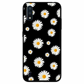 Ốp lưng in cho Samsung A01 Mẫu Hoạ Tiết Hoa Cúc