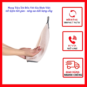 Khăn lau tay nhà bếp có móc treo, khăn siêu thấm, dễ giặt