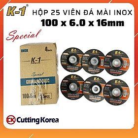 Mua Hộp 25 viên ĐÁ MÀI INOX 100mm (100 x 6.0 x 16mm) thương hiệu K1