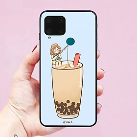 Ốp lưng dành cho điện thoại Realme C15 Hình Trà Sữa Cute