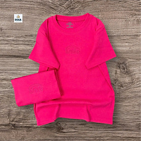 Áo thun babytee chất borip cotton DOGA kiểu áo thêu chữ tinh tế 5 màu dể phối mã M189