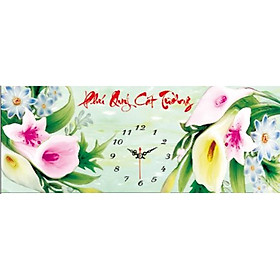 Mua Tranh thêu đồng hồ chữ thập Phú quý cát tường ( chưa thêu)-X8047