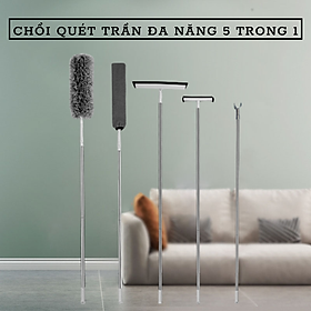 Mua Chổi Quét Trần Nhà  Chổi Quét Mạng Nhện  Cây Phơi Quân Áo  Cây lau Kính 2 Mặt Đa Năng 5 Trong 1