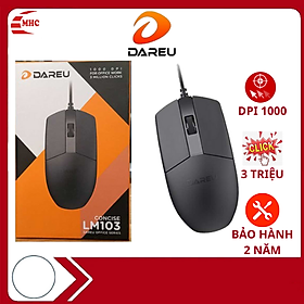 Chuột máy tính có dây Dareu LM103- Hàng chính hãng