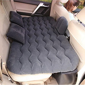 Nệm Hơi Ô Tô Cao Cấp Vải Nhung Kèm Gối - Tặng Thêm Bơm 12V - nemhoiotocaocap