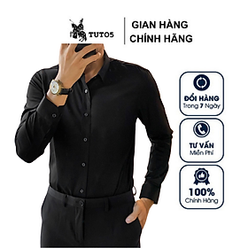 Hình ảnh Áo sơ mi nam TUTO5 Slim fit Oxford công sở trơn tay dài đẹp kiểu dáng Hàn quốc trẻ trung cotton chống nhăn cao cấp SMT01