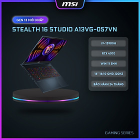 Mua MSI Laptop Stealth 16 Studio A13VG-057VN|Intel i9-13900H|RTX 4070|Ram DDR5 32GB| 2TB SSD|16  UHD 120Hz  100% DCI-P3   Hàng chính hãng 