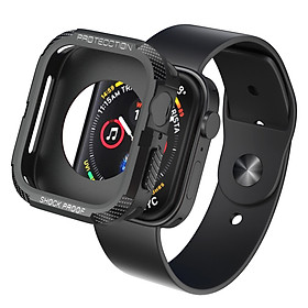 Ốp Case Chống Shock Chống Va Đập Carbon cho Apple Watch Series 4/5/6/SE/7/8/9 Size 40/41/44/45mm