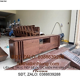 Kệ ti vi gỗ óc chó đẹp