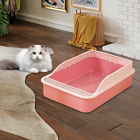 Cat Litter Box Open Top Pet Litter Tray for Indoor Cats Small Animals Travel