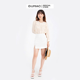 Áo sơ mi nữ chạy smockin GUMAC AB660