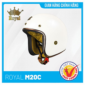 Nón bảo hiểm 3/4 cao cấp Royal M20C Thời trang, Cá tính, Bảo hành chính hãng 12 tháng